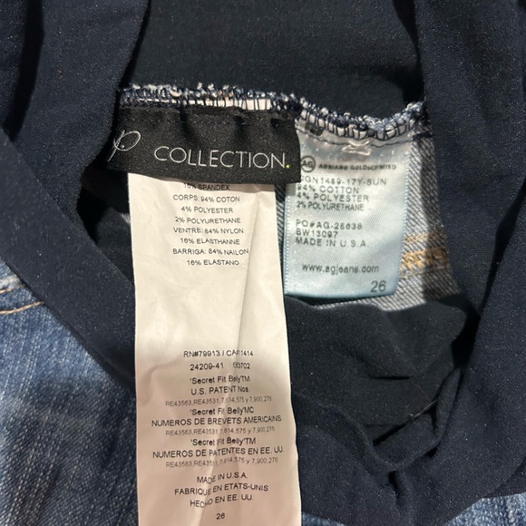 AG Brand legging ankle maternity jeans size 26. - Picture 2 of 5